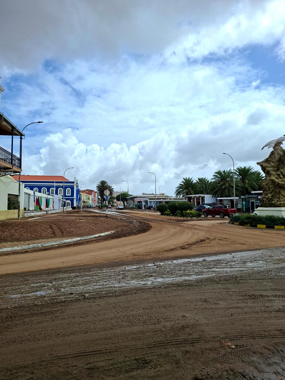 Damage in Mindelo after the storm of 11 August 2025
